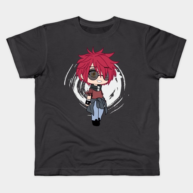 Gacha Life Wallflower Boy Remy Chan Kids T-Shirt by UwU Kitty